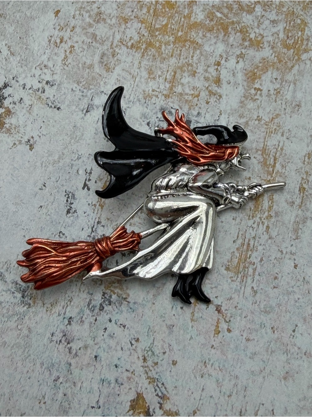Halloween Witch Brooch